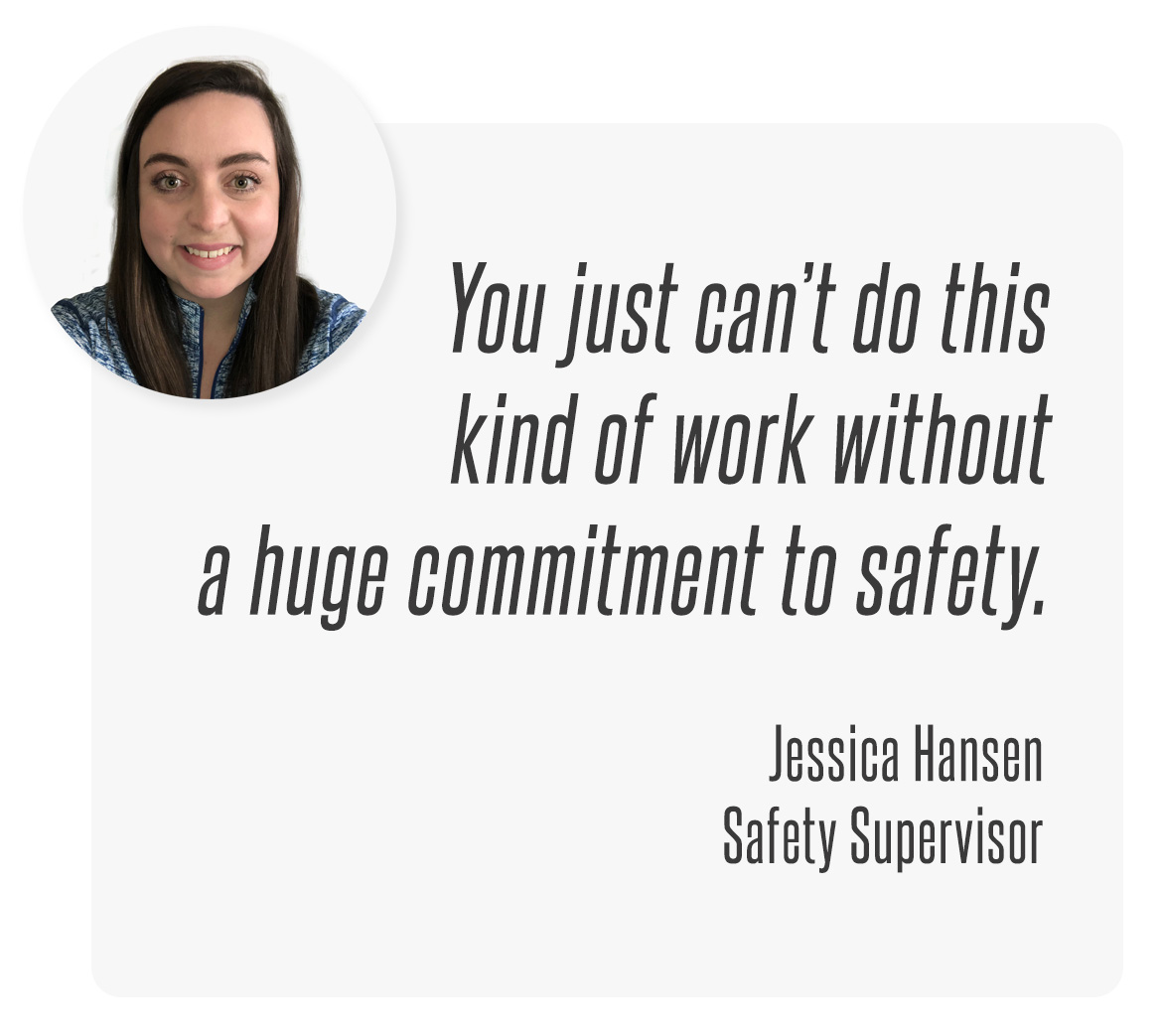 Alamon Safety Supervisor Jessica Hansen